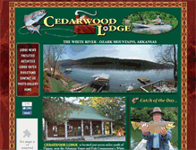 Tablet Screenshot of cedarwoodslodge.com